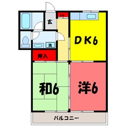 櫻井ハイツ（高崎市倉賀野町）の物件間取画像